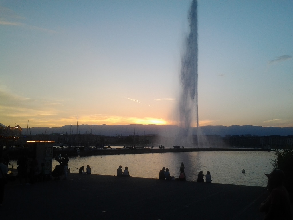 Abend am Genfer See
